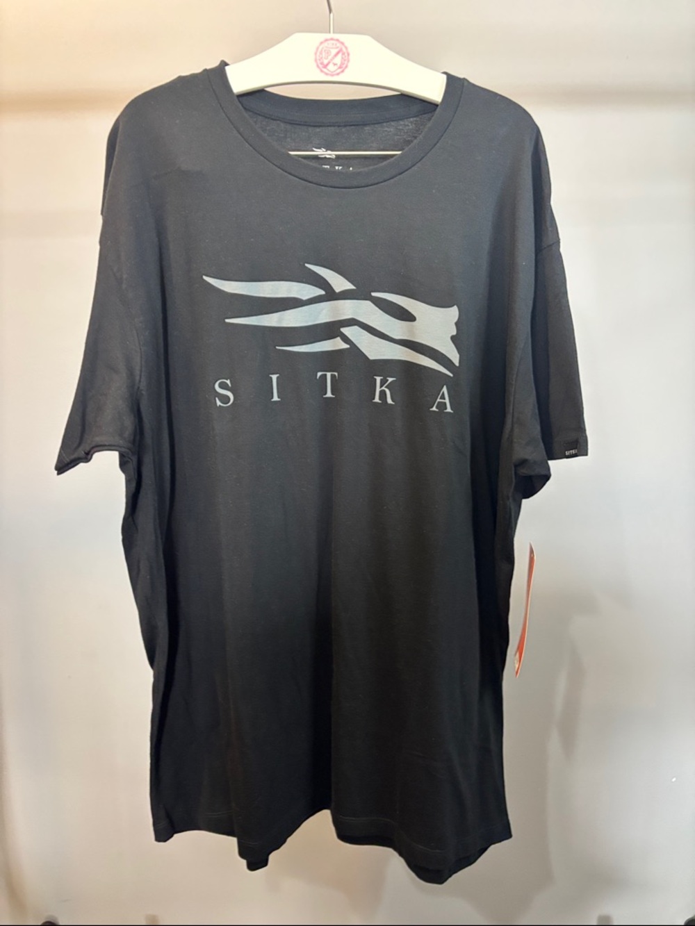 Sitka Men's Short Sleeve Logo Tee Black size XL